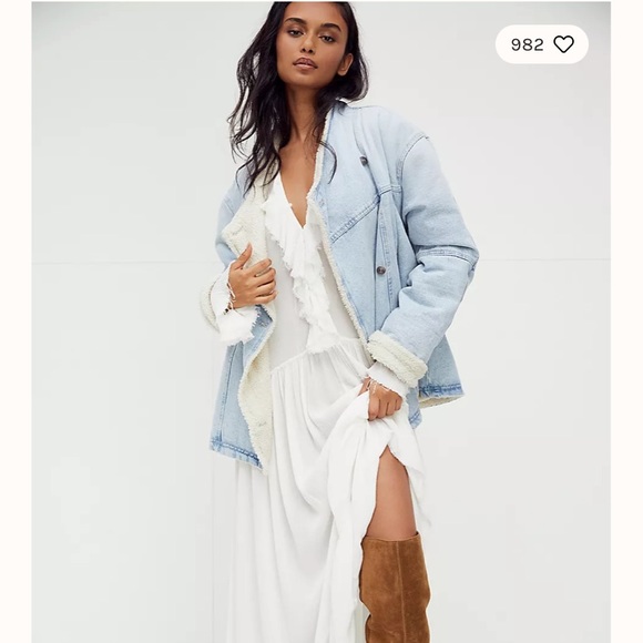 Free People Sweet Darlin Maxi Dress Ivory - Picture 4 of 11